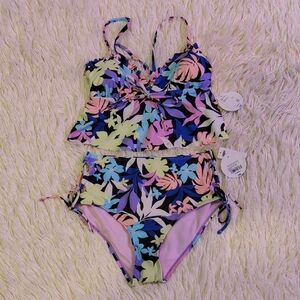 Decree Juniors Midnight Tropics Tankini X-Small